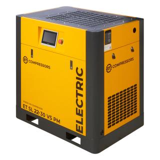 Винтовой компрессор с частотным регулированием производительности и двигателем на постоянных магнитах ET SL 22-30 VS PM (IP55)