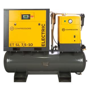 Винтовой компрессор с ресивером и осушителем ET SL 7,5-10-250 ES (IP55)