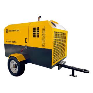 Дизельный винтовой компрессор ET-Compressors SDX 210T-8 на шасси