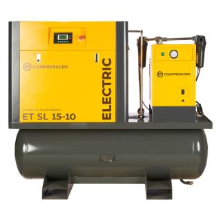 Винтовой компрессор с ресивером и осушителем ET SL 15-10-410 ES (IP55)